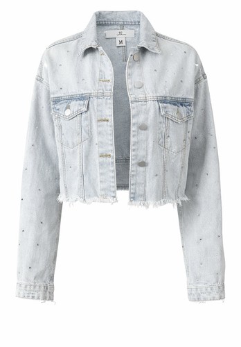 Giacca jeans cloud ten strass - giacca,