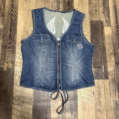Gilet vintage harley davidson - gilet,