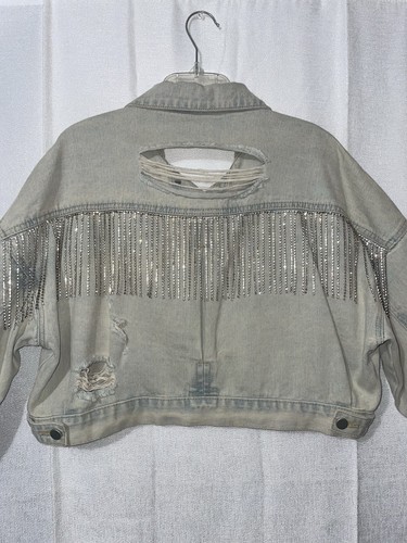 Giacca denim cropped - , con