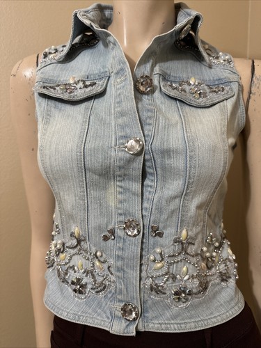 Gilet donna blu chiaro - , denim