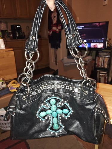 Borsa donna western - , pelle